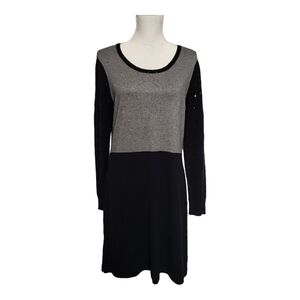 Relativity Sweater Dress XL Black Gray